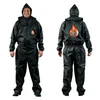 What features does the High Teck Premium Black Polyester Paint Suit have?